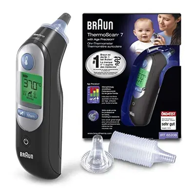 BRAUN THERMOSCAN EAR THERMOMETER WITH AGE PRECISION-ASSORTED COLOURS