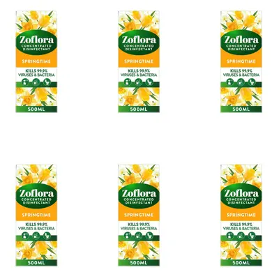 Zoflora Multi-Purpose Concentrated - Springtime, 500ml (Pack of 6)