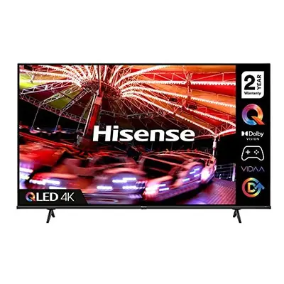 Hisense 55E7HQTUK QLED Gaming Series 55-inch 4K UHD Dolby Vision HDR Smart TV with YouTube, Netf