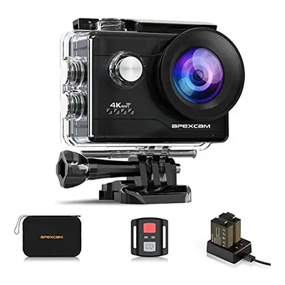 Apexcam 4K Action Camera 20MP 40M Waterproof Sports Camera for Vlog With Ultra HD 170Wide-Angle 