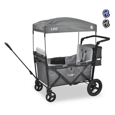 FableKids LEO X2Plus with roof foldable trolley Fossil Grey