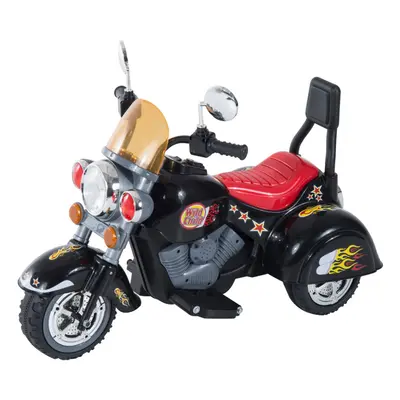 HOMCOM 6V Kids Electric Motorbike Child Ride On Toy w/ Lights Sound Black