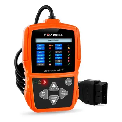 Foxwell NT201 EOBD OBD2 Car Automotive Scanner Engine Light Fault Code Readers I/M Readiness LIV