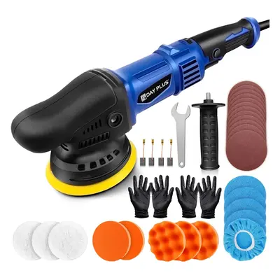 Dual Action Polisher 5-inch Buffer Polisher and Waxer, Variable Speed RPM, Polishing Machine Kit