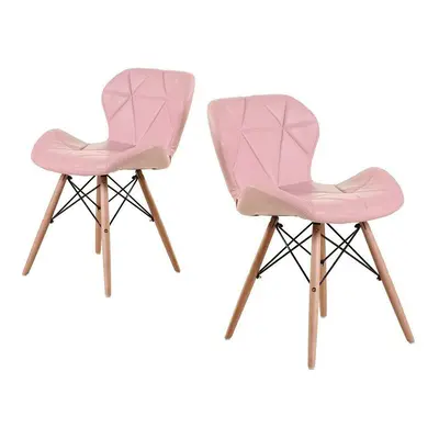 (2 chairs ) Set of 1/2/4 Pink Eiffel Padded Dining Chairs Special Offer!