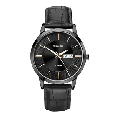 SEKONDA Mens Analogue Classic Quartz Watch with Leather Strap 1577.27