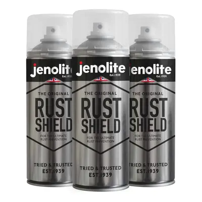 (3) JENOLITE Rust Shield Aerosol Clear Lacquer | Protects Against Rust & Corrosion | Ideal For C