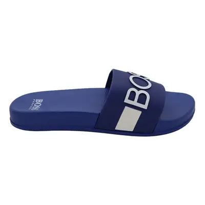 (J29274 871-11) Hugo Boss Logo Sliders Blue