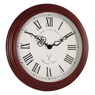 Acctim Lacock Westminster Radio Controlled Walnut Wall Clock