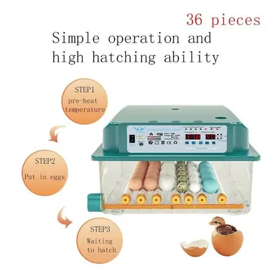 ( pcs) Digital Egg Incubator Temperature Control Turning Chicken Hatcher Automatic