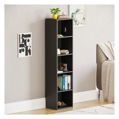 (Black) Oxford Tier Cube Bookcase Tall Storage Display