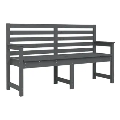 (grey pine, 159.5 x x 91.5 cm) vidaXL Garden Bench Outdoor Picnic Bench Camping Wooden Bench Sol