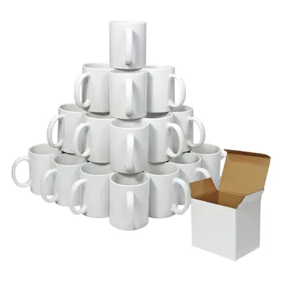 36 Sublimation Mugs White 11oz Coated Cup Blank Heat Press Printing Transfer Box