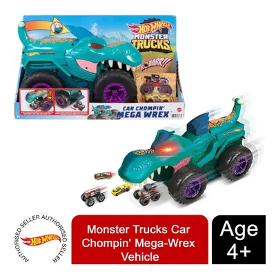 Hot Wheels Monster Trucks Car Chompin' Mega-Wrex Vehicle