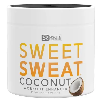 Sports Research - Sweet Sweat Workout enhancer 13.5oz coconut jar 383g