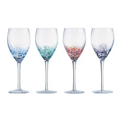 Anton Studio Designs Set Of Speckle Wine Glasses