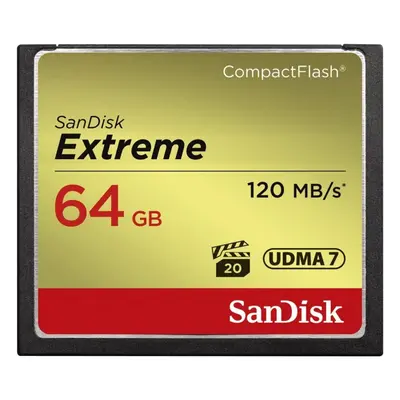 SanDisk Extreme GB UDMA7 CompactFlash Card - Black/Gold