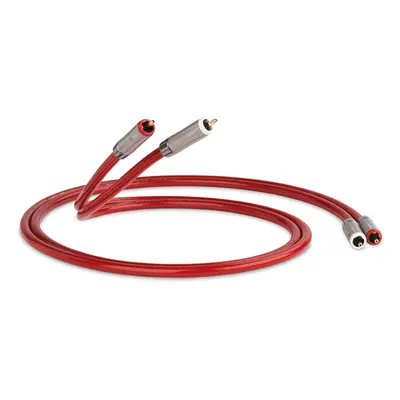 QED QE2453 Audio Stereo Phono RCA Cable - Red 1m