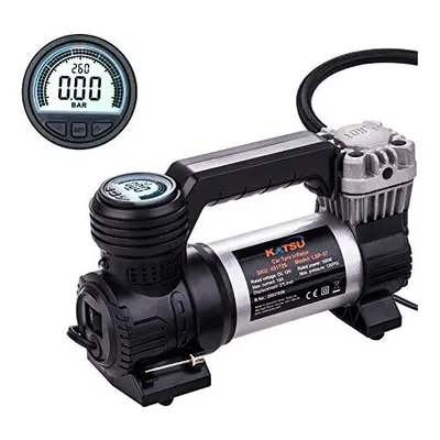 KATSU Car Tyre Inflator 12V DC Portable Digital Air Compressor Tire Pump 120PSI with LED Light f