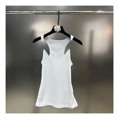 (Invisible Strap Design Y/project Vest Ribbed Cami Tank Sleeveless Women Tops) Invisible Strap D