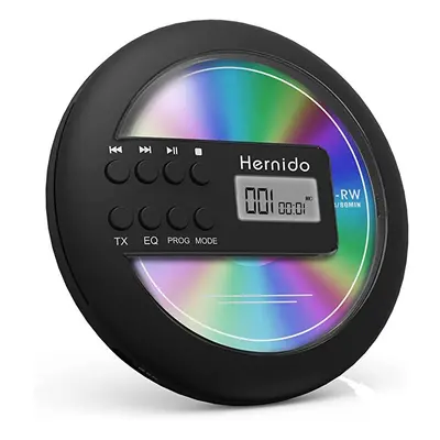 Hernido Portable CD Player for Car, Compact Disc Personal CD Player