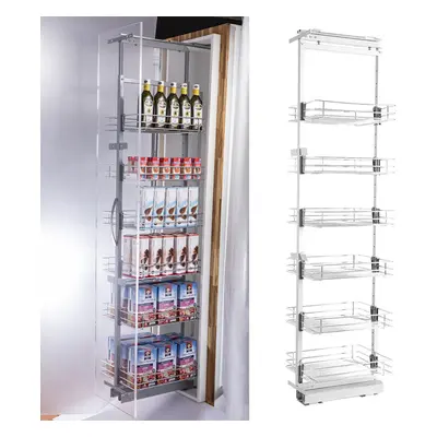 (300MM WIDTH & Wire Basket) Tiers Kitchen Cabinet Larder Pull Out Basket