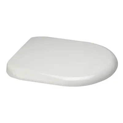 Euroshowers WHITE ONE SEAT Soft Close Toilet Seat with Top Fix / Blind Hole Fittings and ONE BUT