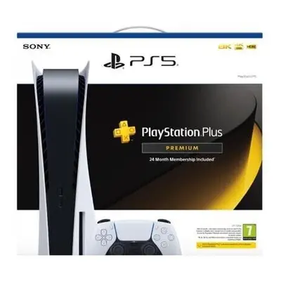 Sony Playstation PS5 Disc Edition Bundle With PlayStation Plus Months Premium Membership