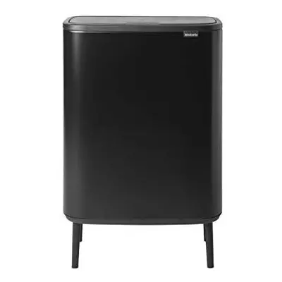 Brabantia Bo Touch Bin Hi Recycling 2x30 Litres, Matt Black