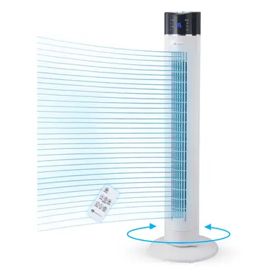 PureMate inch Oscillating Tower Fan with air Purifier and Aroma Function