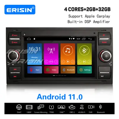 Android Car Stereo For Ford C/D-Max Focus Kuga Transit Connect Fusion DAB+ CarPlay Satnav WiFi O