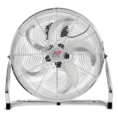 NETTA 18" Gym Floor Fan with Blades - Speeds And Tilt - Chrome