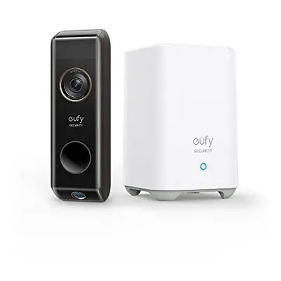 eufy Security Video Doorbell Dual Camera (Battery-Powered) with Homebase, Dual Motion Detection,