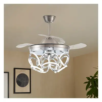 Luxury Inch Spiral Ceiling Fan Light with Remote Control