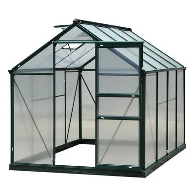 Outsunny Polycarbonate Clear Walk-In Garden Greenhouse