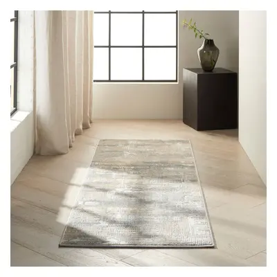 (221x69cm) Calvin Klein Rush Designer Hallway Runner CK951 Grey Beige