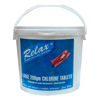 5Kg RELAX Chlorine Tablets Large 200g Swimming Pool Sanitiser