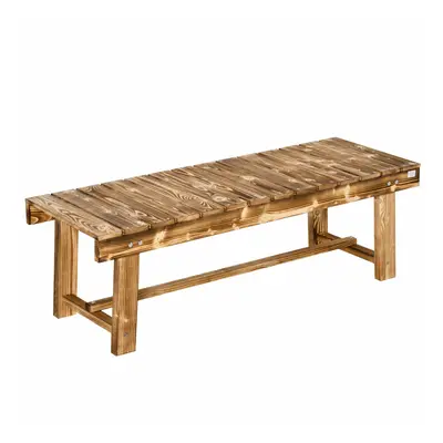 Outsunny 1.1M Outdoor Garden Bench Patio Loveseat Fir Wood Person