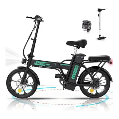 HITWAY Electric Bike Foldable 250W Motor, Range Up to 35-70Km