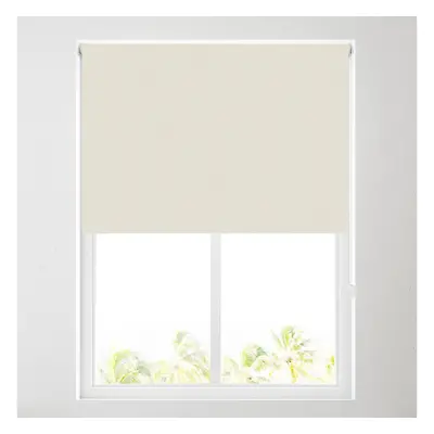 (183cm (6ft)) Ivory Thermal Blackout Roller Blind - FREE CUT