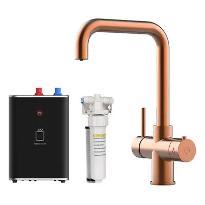 SIA BWT340CU Copper 3-in-1 Instant Boiling Hot Water Tap Including Tank & Filter