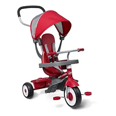 Radio Flyer 481A 4-in-1 Stroll 'N Trike, Red Toddler Tricycle for Ages Months-5 Years