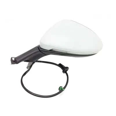 Left LH Side Rear View Mirror Assembly with Glasses Cover Manual Folding for Golf MK7 MK7.5 Whit