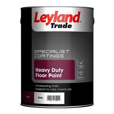 Leyland Trade Heavy Duty Floor Paint Slate 5L