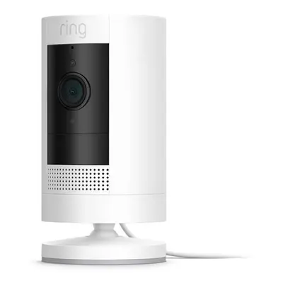 Ring Stick Up Cam Plug-In by Amazon | HD security camera with Two-Way Talk, Works with Alexa | W