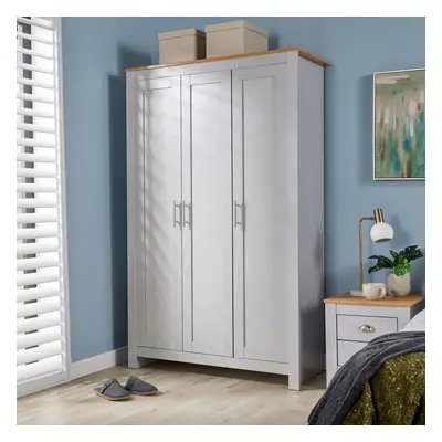 Home Source Camden Door Bedroom Wardrobe Storage Unit Grey