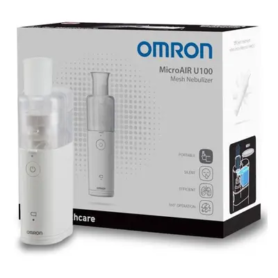 Omron MicroAIR U100 Portable Pocked-Sized Silent Mesh Nebuliser 10ml Medication