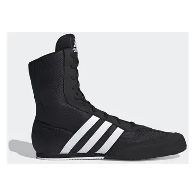 (Black, UK 10.5) Adidas Box Hog Boxing Boots - Black White