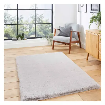 (Silver, x cm) Super Soft Fluffy Shaggy Rugs Living Room Bedroom Non Shed cm Thick Shag Pile Rug