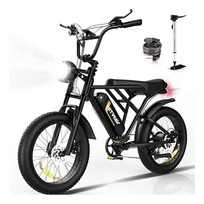 Hitway Bk29 20"4.0 Fat Tire E-bikes 48V18AH Bicycle Range 40-80km